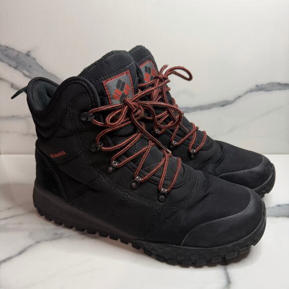Columbia Other - Columbia Mens Black Omni-Heat Fairbanks Boots Sz 10.5 Hiking Outdoors Waterproof